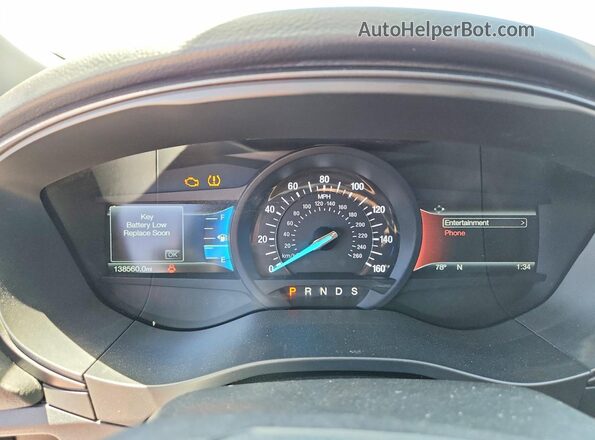 3FA6P0HD2JR154259 2018 FORD FUSION Silver Вид щитка приладів