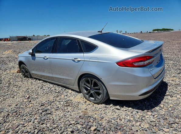 3FA6P0HD2JR154259 2018 FORD FUSION Silver Задня ліва чверть