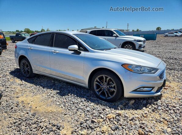 3FA6P0HD2JR154259 2018 FORD FUSION Silver Передня права чверть
