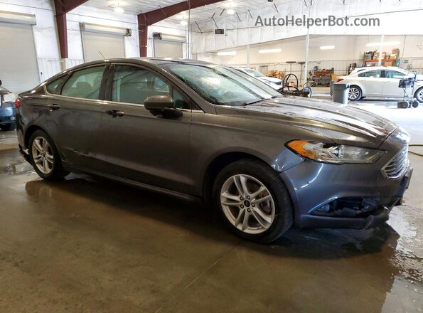 3FA6P0HD2JR158697 2018 FORD FUSION Gray Delantero derecho
