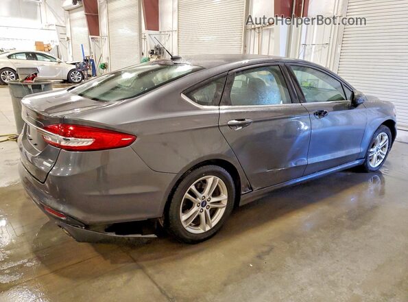 3FA6P0HD2JR158697 2018 FORD FUSION Gray Trasero derecho