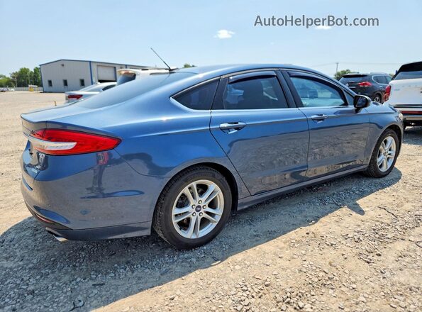3FA6P0HD2JR160207 2018 FORD FUSION Blue Tył prawy