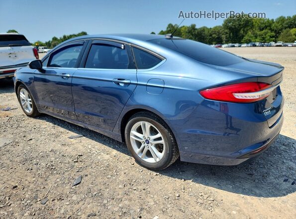3FA6P0HD2JR160207 2018 FORD FUSION Blue Tył lewy