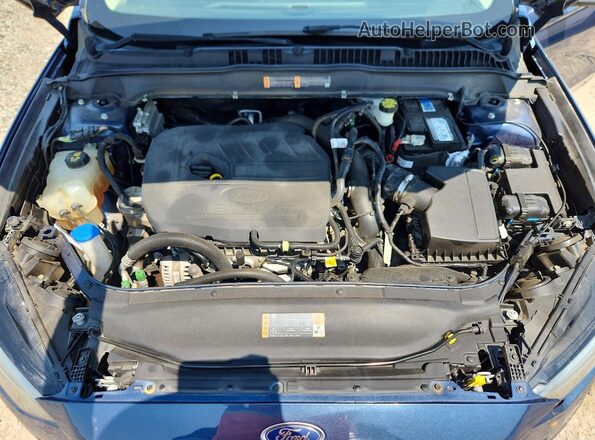 3FA6P0HD2JR160207 2018 FORD FUSION Blue Widok wnętrza z tyłu