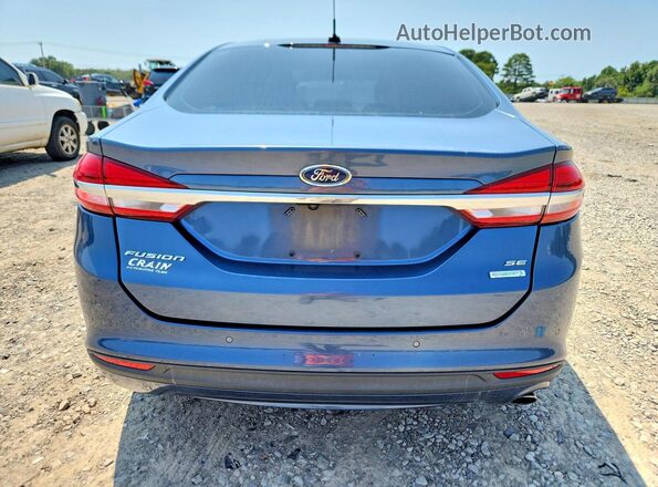 3FA6P0HD2JR160207 2018 FORD FUSION Blue Widok z tyłu