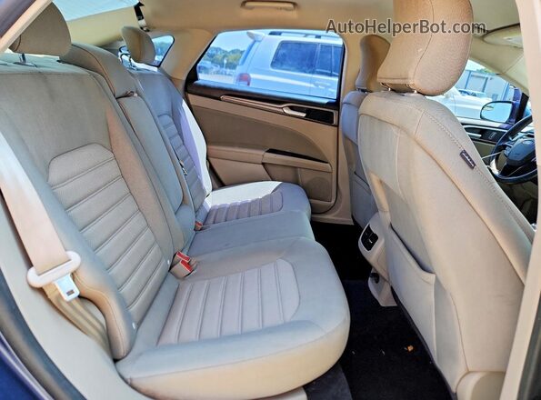 3FA6P0HD2JR160207 2018 FORD FUSION Blue Widok tylnych siedzeń