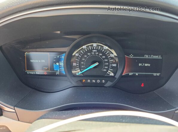 3FA6P0HD2JR160207 2018 FORD FUSION Blue Widok zestawu wskaźników