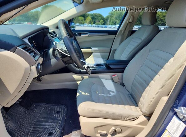 3FA6P0HD2JR160207 2018 FORD FUSION Blue Widok wnętrza z przodu