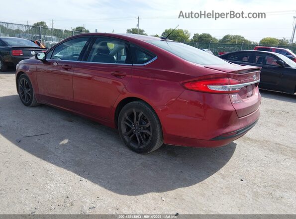 3FA6P0HD2JR218025 2018 FORD FUSION Красный Задняя левая четверть
