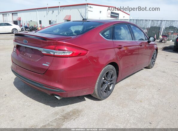3FA6P0HD2JR218025 2018 FORD FUSION Красный Задняя правая четверть