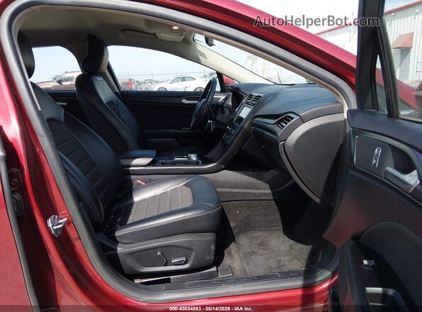 3FA6P0HD2JR218025 2018 FORD FUSION Красный Вид салона спереди