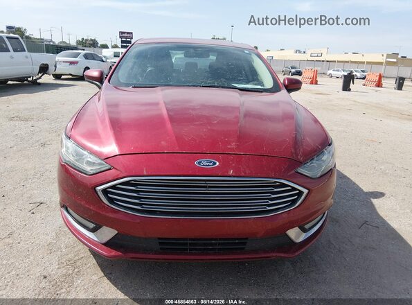3FA6P0HD2JR218025 2018 FORD FUSION Красный Вид щитка приборов