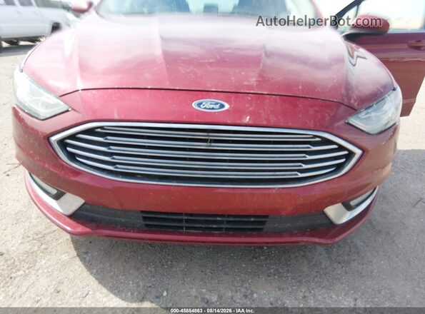 3FA6P0HD2JR218025 2018 FORD FUSION Красный Вид спереди