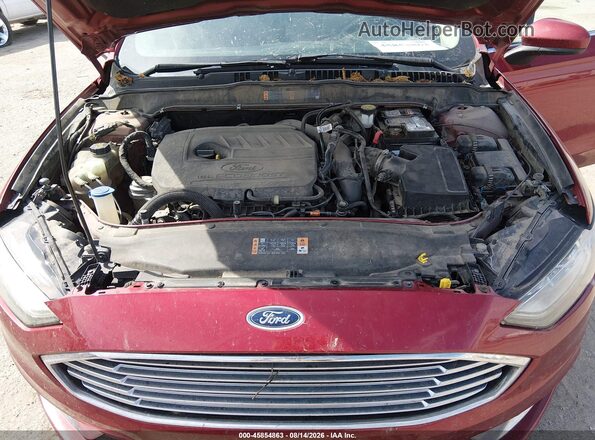 3FA6P0HD2JR218025 2018 FORD FUSION Красный Вид сзади