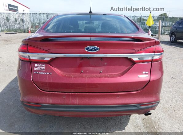 3FA6P0HD2JR218025 2018 FORD FUSION Красный 