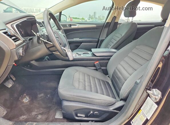 3FA6P0HD2KR170415 2019 FORD FUSION Black Вид салону спереду