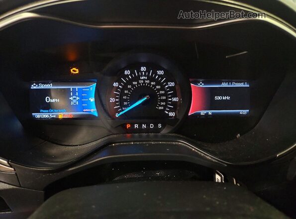 3FA6P0HD2KR186274 2019 FORD FUSION Blue Սարքավորումների վահանակի տեսք