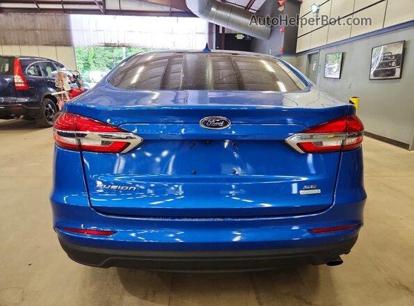 3FA6P0HD2KR186274 2019 FORD FUSION Blue Հետևի տեսք