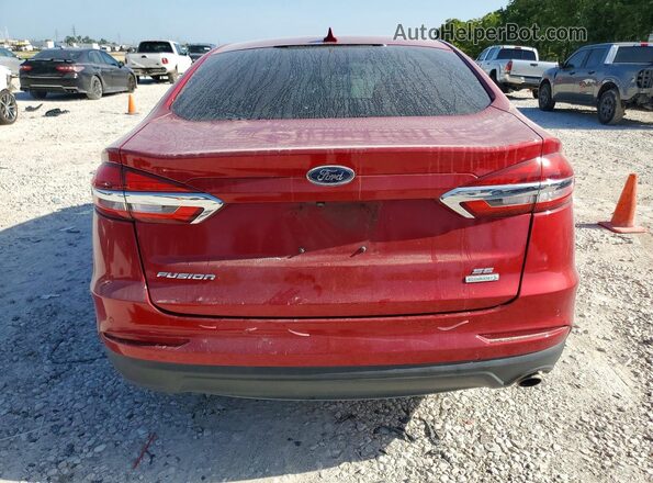 3FA6P0HD2LR220781 2020 FORD FUSION Red Vista trasera