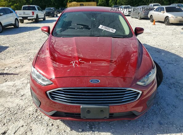 3FA6P0HD2LR220781 2020 FORD FUSION Red Vista frontal