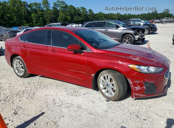 3FA6P0HD2LR220781 2020 FORD FUSION Red Delantero derecho