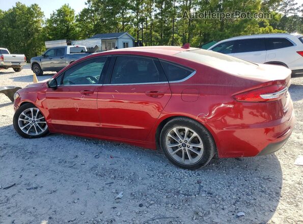 3FA6P0HD2LR220781 2020 FORD FUSION Red Trasero izquierdo