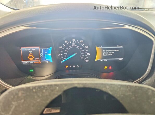 3FA6P0HD2LR247107 2020 FORD FUSION Gray Widok zestawu wskaźników