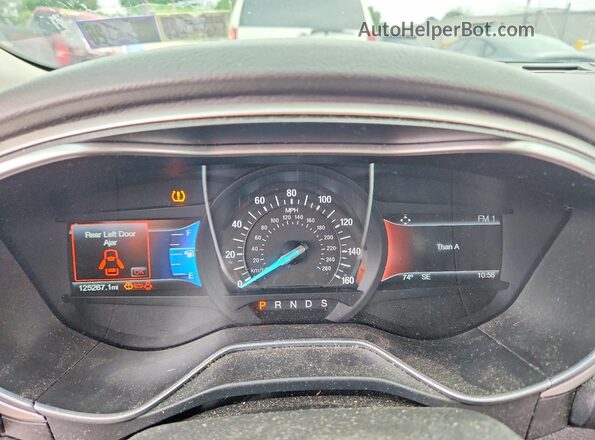 3FA6P0HD3GR189997 2016 FORD FUSION Black Widok zestawu wskaźników