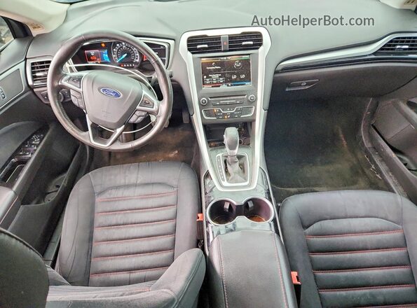 3FA6P0HD3GR189997 2016 FORD FUSION Black Widok deski rozdzielczej
