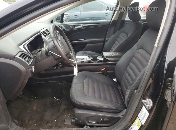 3FA6P0HD3GR192852 2016 FORD FUSION Black წინა სალონის ხედი