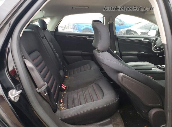 3FA6P0HD3GR192852 2016 FORD FUSION Black უკანა სავარძლების ხედი