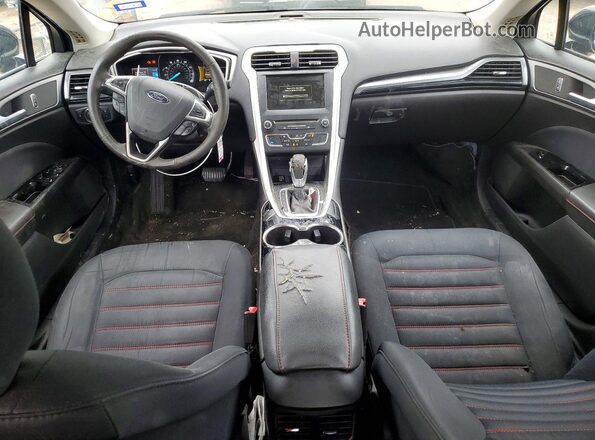 3FA6P0HD3GR192852 2016 FORD FUSION Black წინა პანელის ხედი
