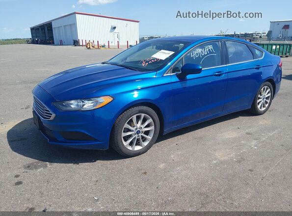 3FA6P0HD3HR109230 2017 FORD FUSION Blue Przód lewy
