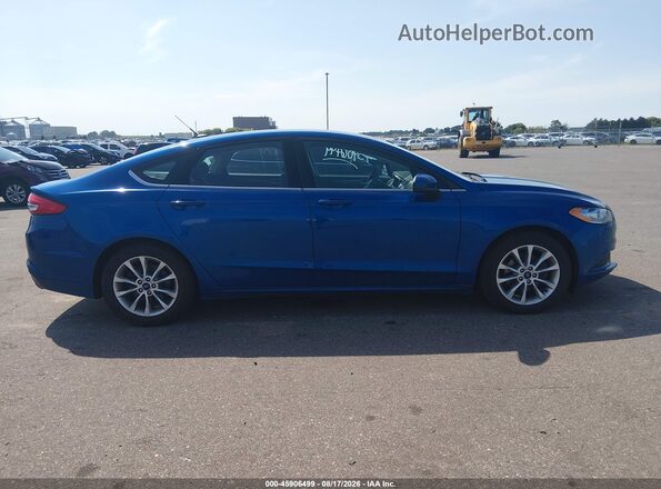 3FA6P0HD3HR109230 2017 FORD FUSION Blue Widok wnętrza z tyłu