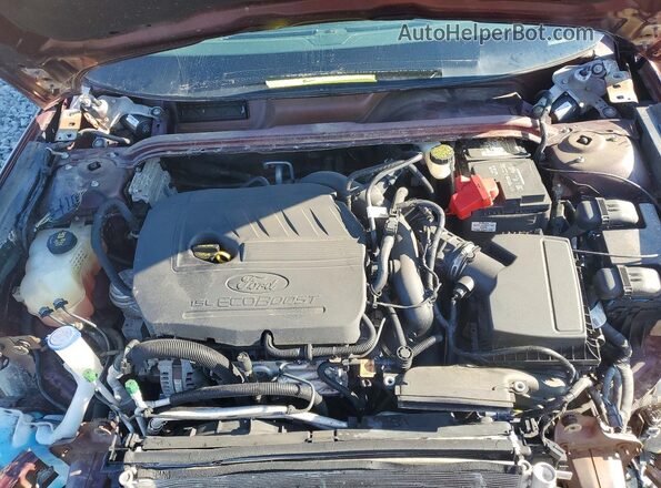 3FA6P0HD3HR194053 2017 FORD FUSION Red Widok wnętrza z tyłu
