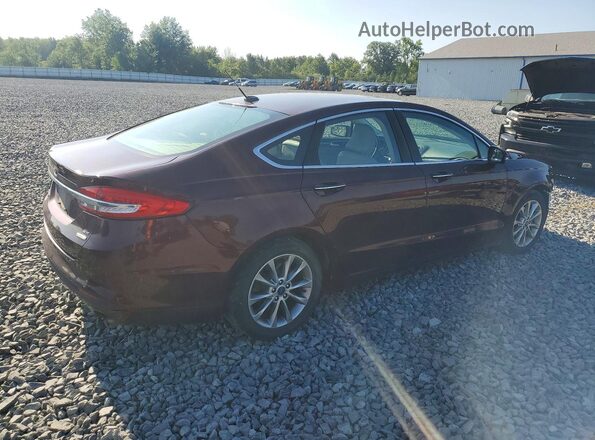 3FA6P0HD3HR194053 2017 FORD FUSION Red Tył prawy