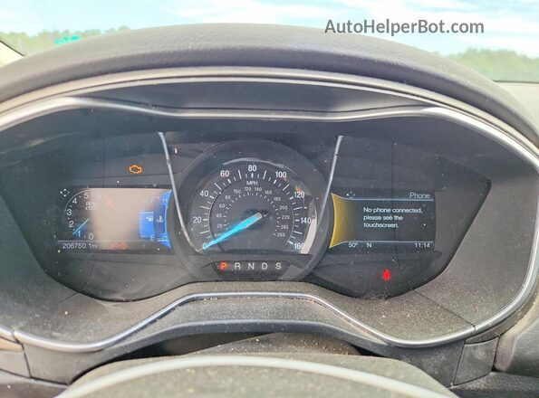 3FA6P0HD3HR290264 2017 FORD FUSION Silver Vista del cuadro de instrumentos