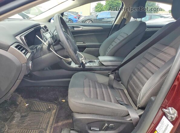 3FA6P0HD3HR304972 2017 FORD FUSION Maroon Front interior view