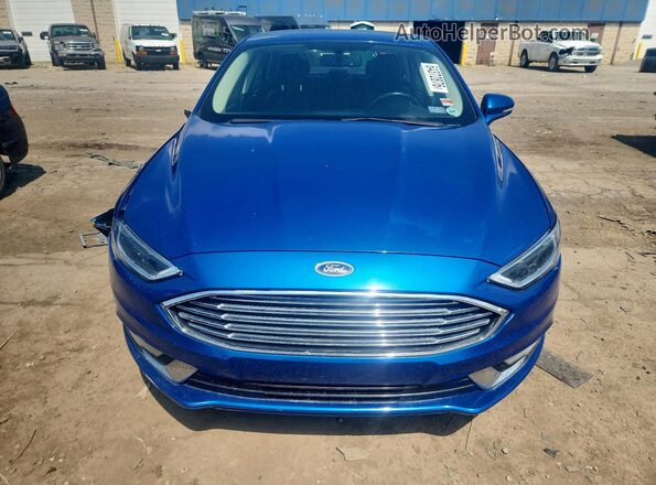 3FA6P0HD3HR406191 2017 FORD FUSION Blue Vista frontal