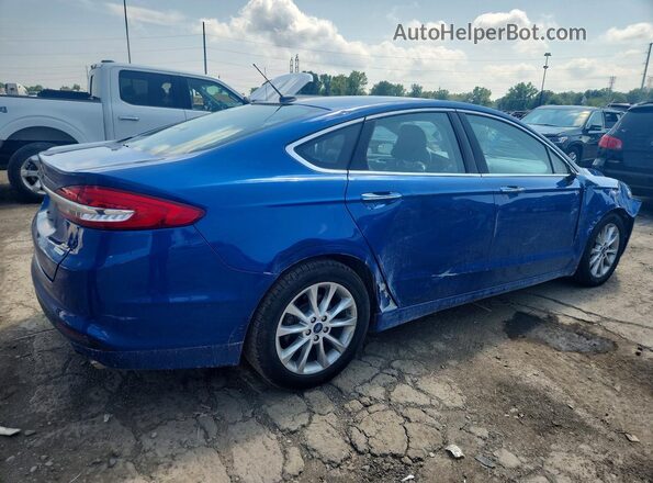 3FA6P0HD3HR406191 2017 FORD FUSION Blue Trasero derecho