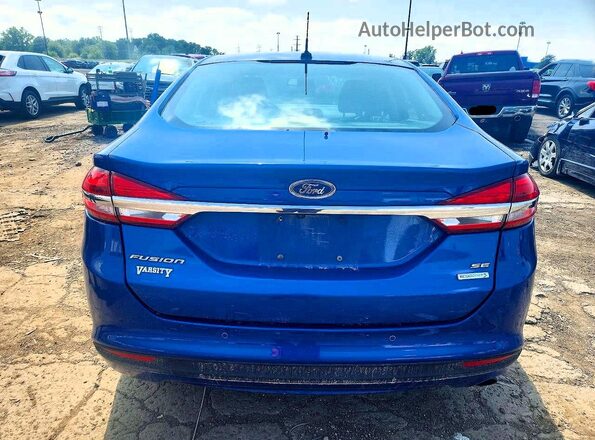 3FA6P0HD3HR406191 2017 FORD FUSION Blue Vista trasera