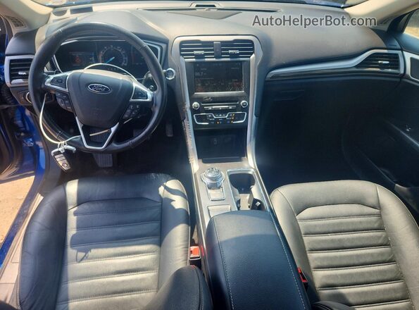 3FA6P0HD3HR406191 2017 FORD FUSION Blue Vista del salpicadero