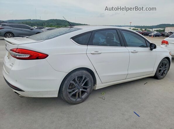 3FA6P0HD3JR136224 2018 FORD FUSION Белый Передняя правая четверть