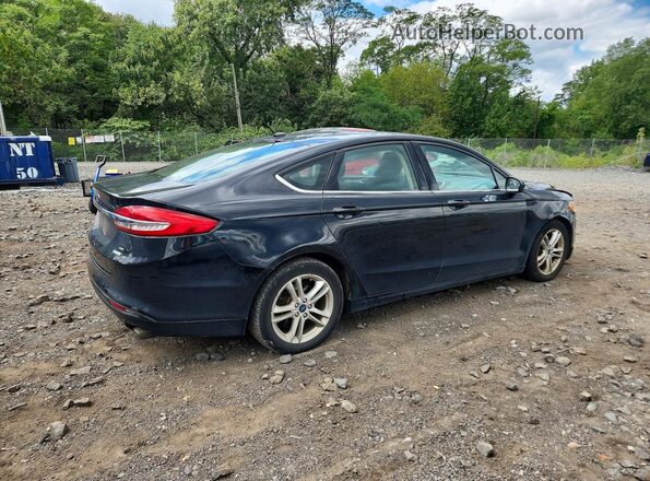 3FA6P0HD3JR164198 2018 FORD FUSION Black Trasero derecho