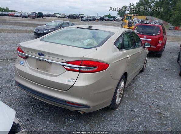 3FA6P0HD3JR164752 2018 FORD FUSION Beige უკანა მარჯვენა