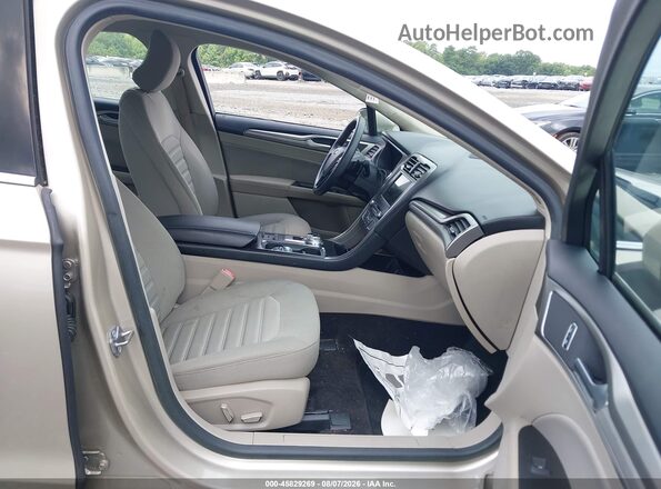 3FA6P0HD3JR164752 2018 FORD FUSION Beige წინა სალონის ხედი