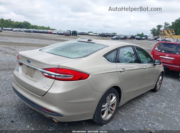 3FA6P0HD3JR164752 2018 FORD FUSION Beige უკანა სალონის ხედი