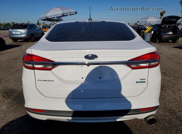 3FA6P0HD3JR204960 2018 FORD FUSION White უკანა ხედი