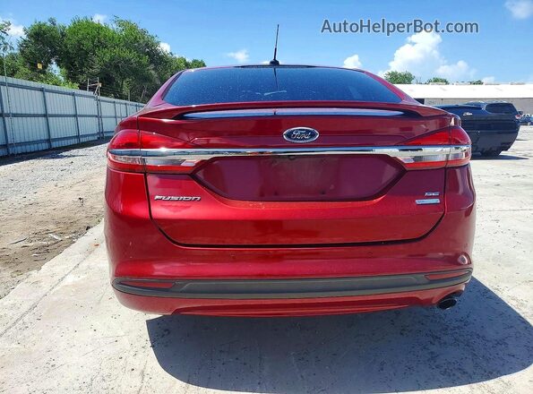 3FA6P0HD3JR252734 2018 FORD FUSION Red Widok z tyłu