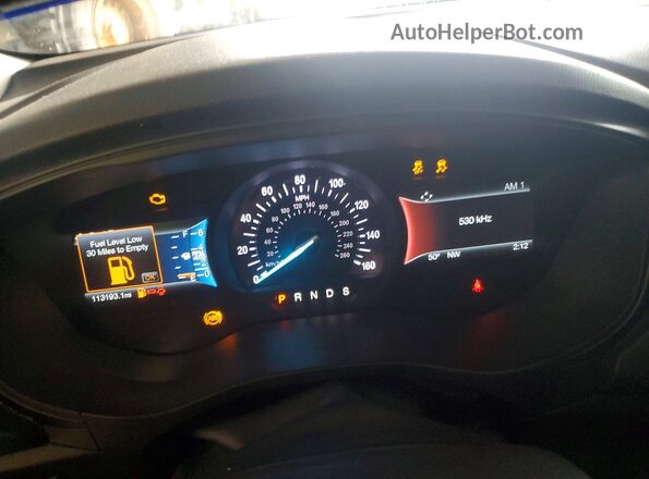 3FA6P0HD3JR252734 2018 FORD FUSION Red Widok zestawu wskaźników